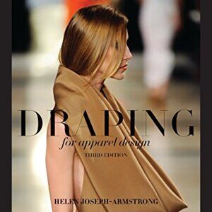 Book- “Draping For Apparel Design” 3 Edition Sealed  by Helen Joseph-Armstrong